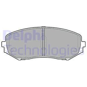 DELPHI Комплект тормозных колодок, дисковый тормоз LP2001