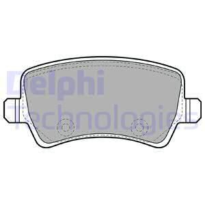 DELPHI Комплект тормозных колодок, дисковый тормоз LP2008