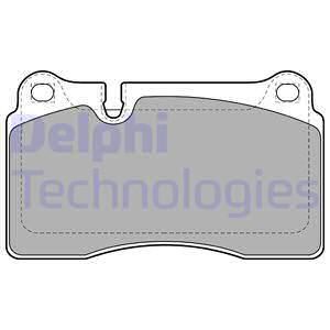 DELPHI Комплект тормозных колодок, дисковый тормоз LP2012