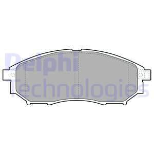 DELPHI Комплект тормозных колодок, дисковый тормоз LP2030