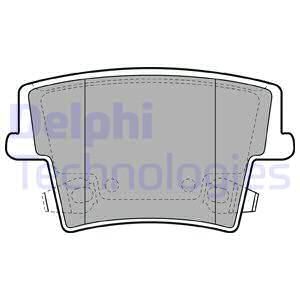 DELPHI Комплект тормозных колодок, дисковый тормоз LP2035