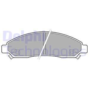 DELPHI Комплект тормозных колодок, дисковый тормоз LP2037
