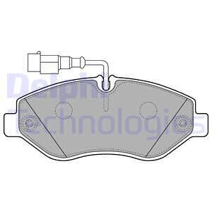 DELPHI Комплект тормозных колодок, дисковый тормоз LP2043