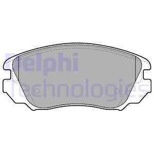 DELPHI Комплект тормозных колодок, дисковый тормоз LP2080