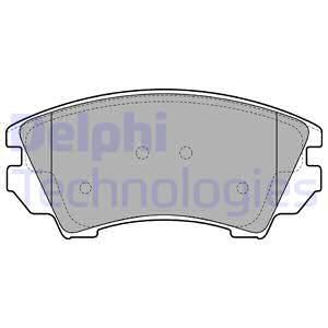 DELPHI Комплект тормозных колодок, дисковый тормоз LP2081