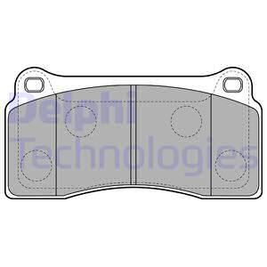 DELPHI Комплект тормозных колодок, дисковый тормоз LP2113