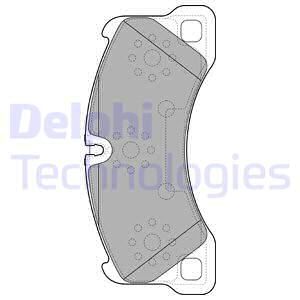 DELPHI Комплект тормозных колодок, дисковый тормоз LP2117