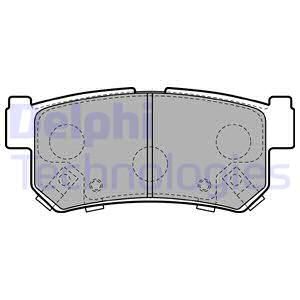 DELPHI Комплект тормозных колодок, дисковый тормоз LP2127