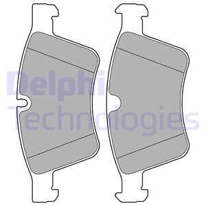 DELPHI Комплект тормозных колодок, дисковый тормоз LP2139