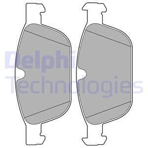 DELPHI Комплект тормозных колодок, дисковый тормоз LP2140