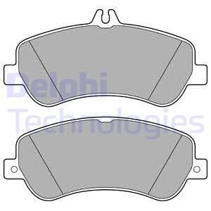 DELPHI Комплект тормозных колодок, дисковый тормоз LP2146