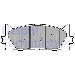 DELPHI Комплект тормозных колодок, дисковый тормоз LP2169