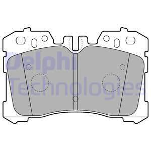 DELPHI Комплект тормозных колодок, дисковый тормоз LP2213