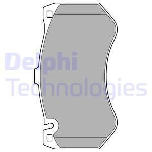 DELPHI Комплект тормозных колодок, дисковый тормоз LP2290