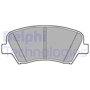 DELPHI Комплект тормозных колодок, дисковый тормоз LP2293