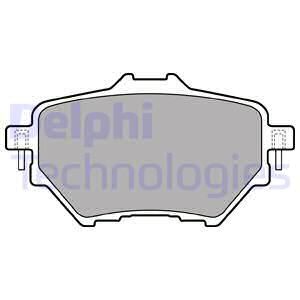 DELPHI Комплект тормозных колодок, дисковый тормоз LP2505