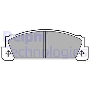 DELPHI Комплект тормозных колодок, дисковый тормоз LP253