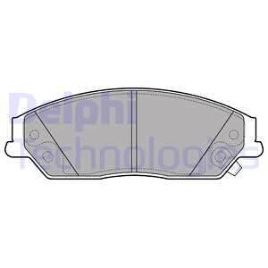 DELPHI Комплект тормозных колодок, дисковый тормоз LP2714