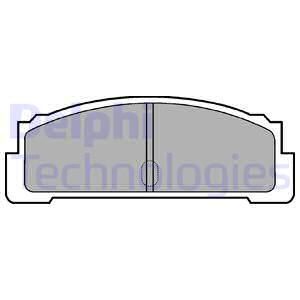 DELPHI Комплект тормозных колодок, дисковый тормоз LP29