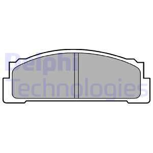 DELPHI Комплект тормозных колодок, дисковый тормоз LP30