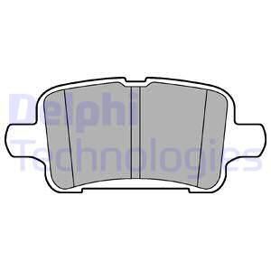 DELPHI Комплект тормозных колодок, дисковый тормоз LP3218