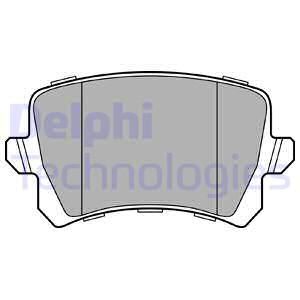 DELPHI Комплект тормозных колодок, дисковый тормоз LP3247