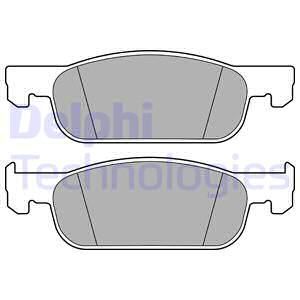 DELPHI Комплект тормозных колодок, дисковый тормоз LP3286