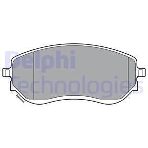 DELPHI Комплект тормозных колодок, дисковый тормоз LP3401