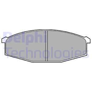 DELPHI Комплект тормозных колодок, дисковый тормоз LP373