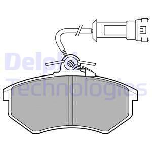 DELPHI Комплект тормозных колодок, дисковый тормоз LP431