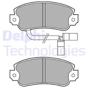 DELPHI Комплект тормозных колодок, дисковый тормоз LP433