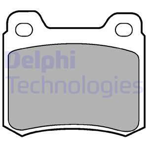 DELPHI Комплект тормозных колодок, дисковый тормоз LP440