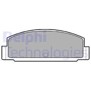 DELPHI Комплект тормозных колодок, дисковый тормоз LP450
