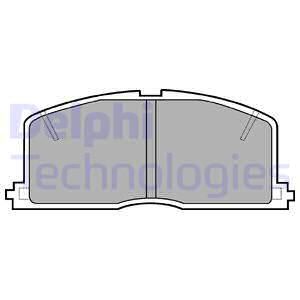 DELPHI Комплект тормозных колодок, дисковый тормоз LP460