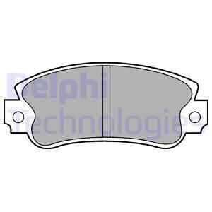 DELPHI Комплект тормозных колодок, дисковый тормоз LP509