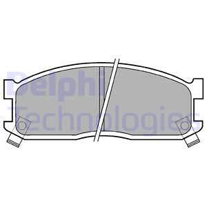 DELPHI Комплект тормозных колодок, дисковый тормоз LP530