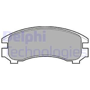 DELPHI Комплект тормозных колодок, дисковый тормоз LP546