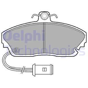 DELPHI Комплект тормозных колодок, дисковый тормоз LP559