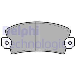 DELPHI Комплект тормозных колодок, дисковый тормоз LP56