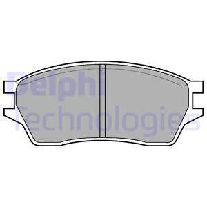 DELPHI Комплект тормозных колодок, дисковый тормоз LP561