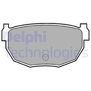 DELPHI Комплект тормозных колодок, дисковый тормоз LP570