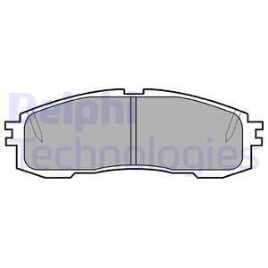 DELPHI Комплект тормозных колодок, дисковый тормоз LP577