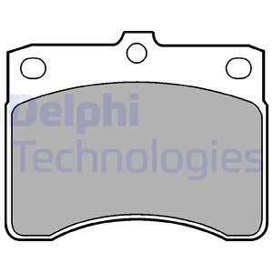 DELPHI Комплект тормозных колодок, дисковый тормоз LP578