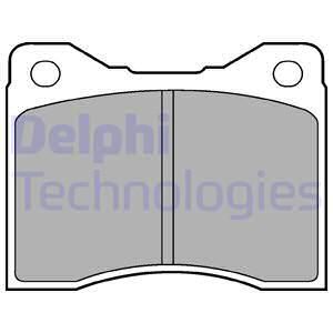 DELPHI Комплект тормозных колодок, дисковый тормоз LP60