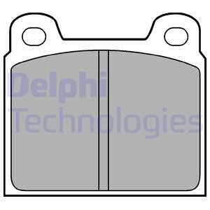 DELPHI Комплект тормозных колодок, дисковый тормоз LP61