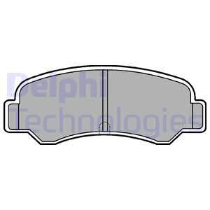DELPHI Комплект тормозных колодок, дисковый тормоз LP612