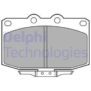DELPHI Комплект тормозных колодок, дисковый тормоз LP621