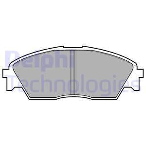 DELPHI Комплект тормозных колодок, дисковый тормоз LP628