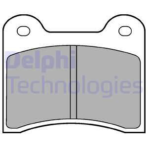 DELPHI Комплект тормозных колодок, дисковый тормоз LP63