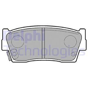 DELPHI Комплект тормозных колодок, дисковый тормоз LP684